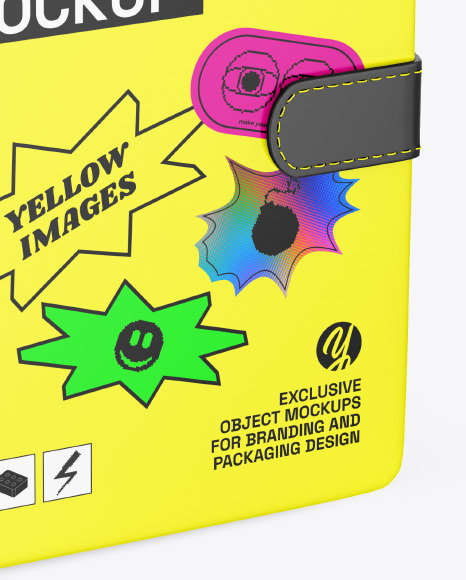 Notebook Mockup half side view 1382