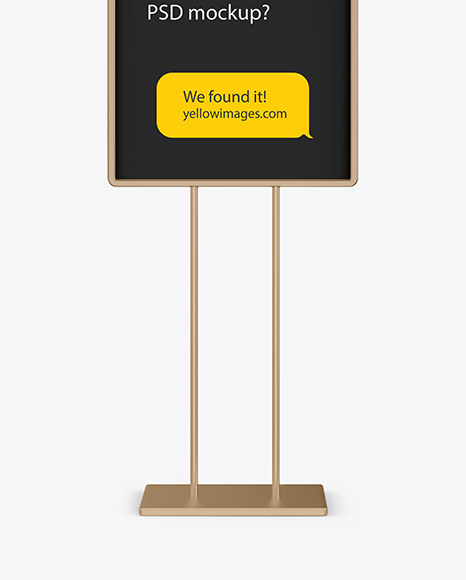 Metallic Stand Mockup banner 102003