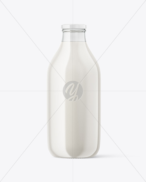 Milk Bottle Mockup PSD #1