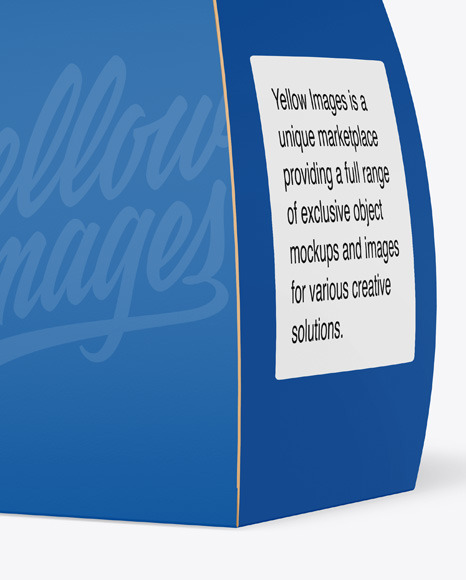 Paper Curved Box w/ Handle Mockup mockup 2371