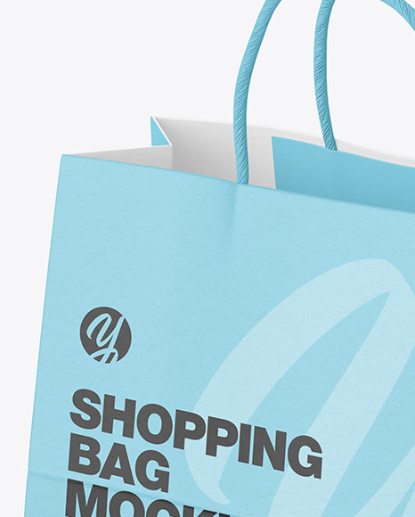 Textured Paper Shopping Bag Mockup PSD #1