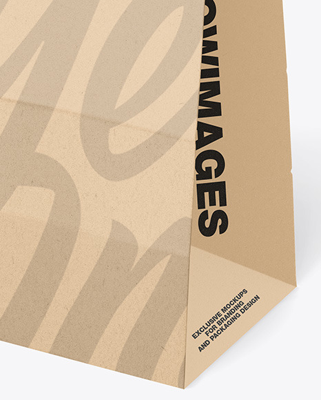 Kraft Paper Shopping Bag Mockup PSD #1
