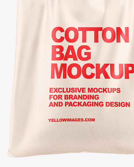 Cotton Bag in a Hand Mockup PSD #2