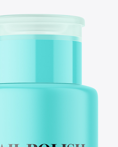 Matte Plastic Nail Polish Remover Bottle Mockup cosmetic 2238