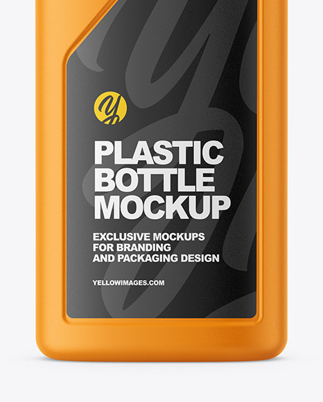 Matte Plastic Bottle Mockup chemistry 2225