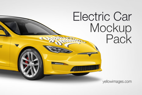 Electric Executive Car Mockup Pack