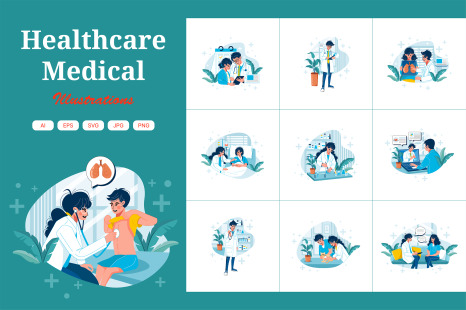 M370_Healthcare Illustration Pack