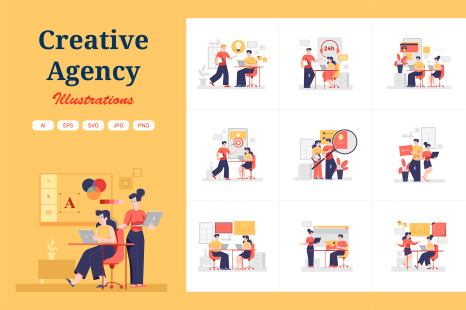 M351_Creative Agency Illustration Pack