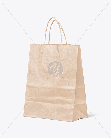 Kraft Paper Shopping Bag Mockup PSD #3