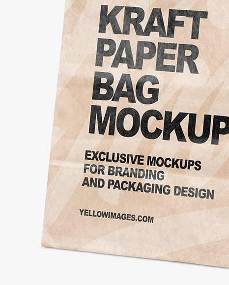 Kraft Paper Shopping Bag Mockup PSD #1