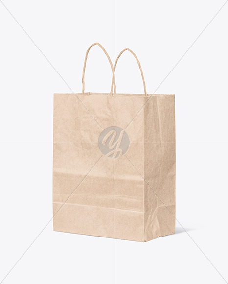 Kraft Paper Shopping Bag Mockup PSD #3
