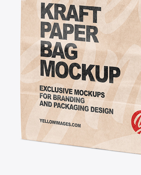 Kraft Paper Shopping Bag Mockup PSD #7