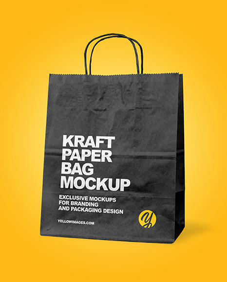 Kraft Paper Shopping Bag Mockup PSD #1