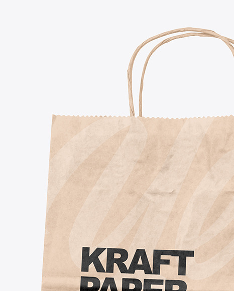 Kraft Paper Shopping Bag Mockup PSD #6