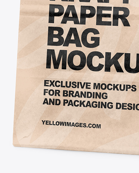 Kraft Paper Shopping Bag Mockup PSD #7