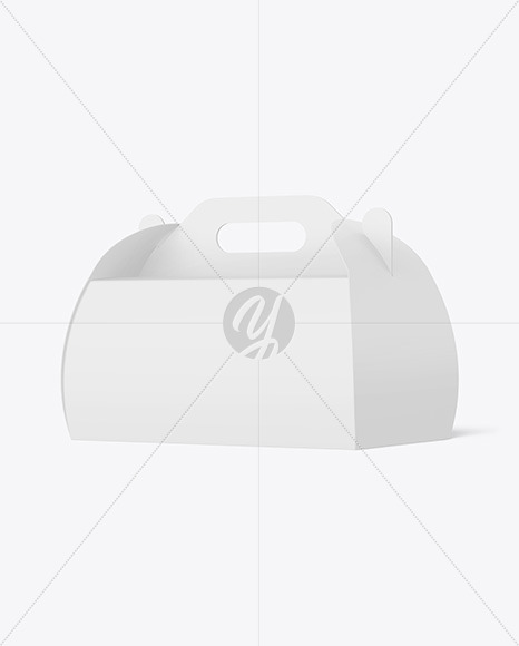 Cardboard Box w/ Handle Mockup box 117908