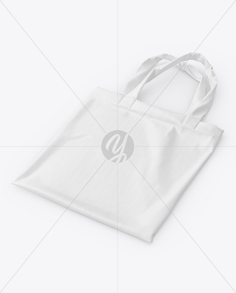 Cotton Bag Half Side view Mockup PSD #3