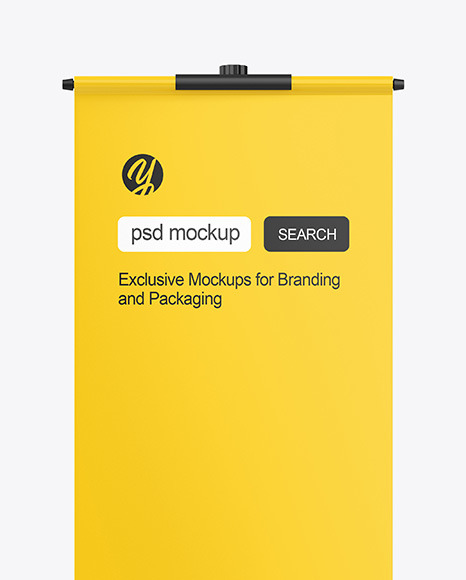 Telescopic Fabric Banner Stand Mockup PSD #2