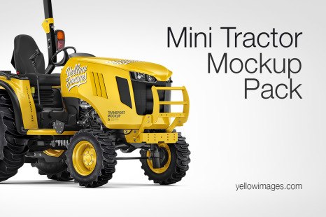 Mini Tractor Mockup Pack