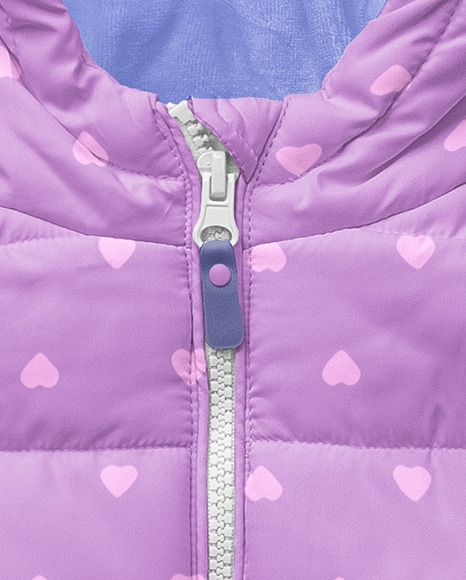 Baby Winter Jacket w/ Bunny Ears Mockup