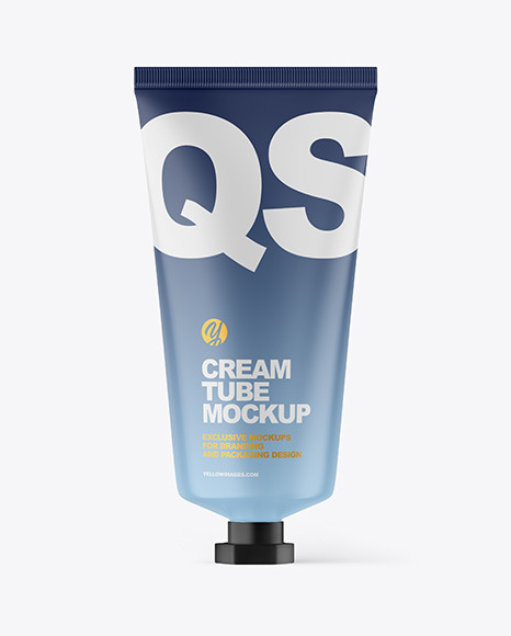 Matte Cosmetic Tube Mockup