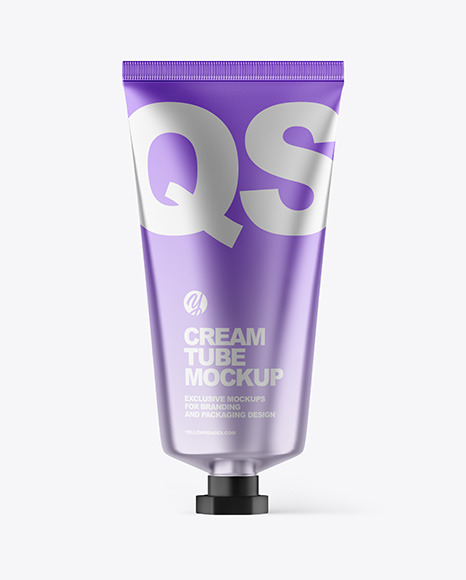 Metallic Cosmetic Tube Mockup