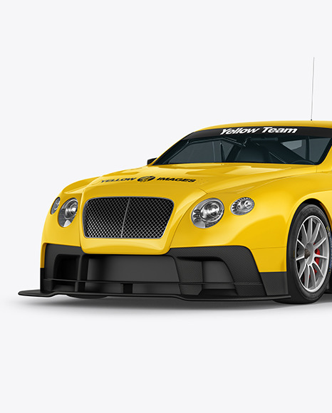 Sport Car Mockup - Half Side View