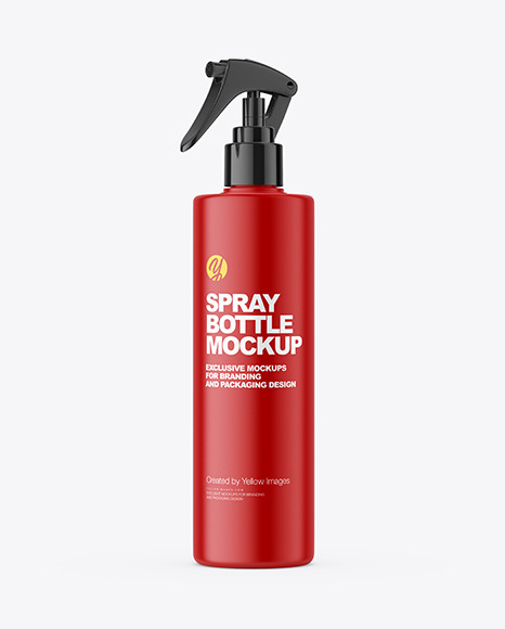 Matte Spray Bottle Mockup