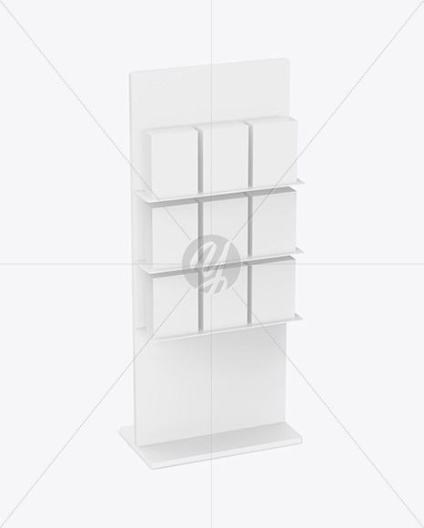 Display Stand With Boxes Mockup adv 101995