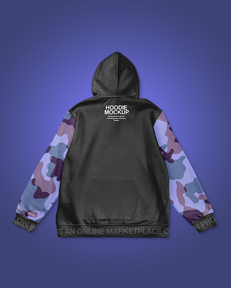 Hoodie Mockup – Back View