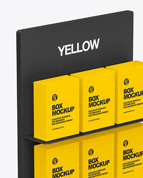 Display Stand With Boxes Mockup advertising stand 101976