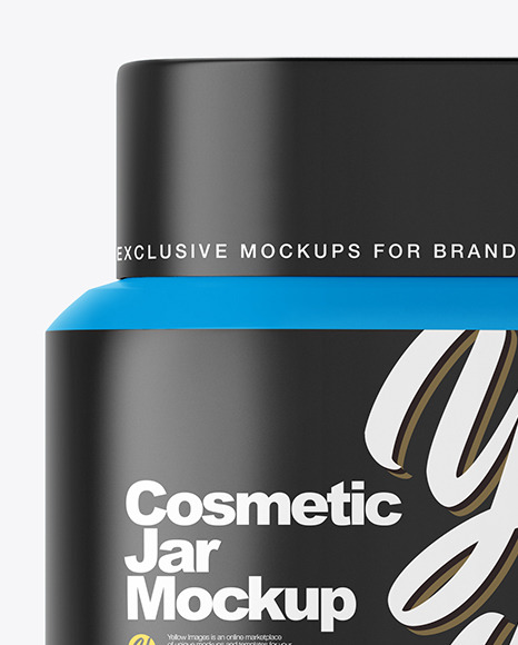 Matte Cosmetic Jar Mockup butter 115422