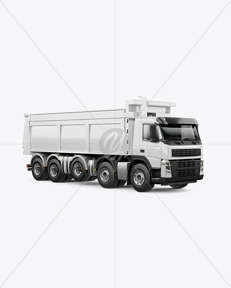 Tipper Truck Mockup - Half Side View auto 101739