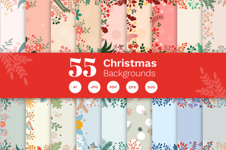 55 Christmas Background Vectors
