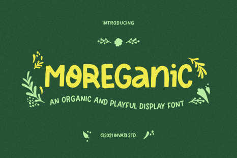 Moreganic - Organic Font