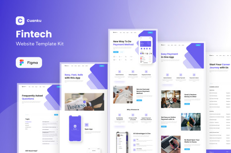 Cuanku Fintech Company Website Template