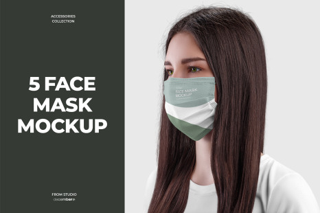 5 Mockups Face Mask