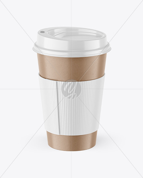 New Free Mockups – Kraft Coffee Cup With Holder Mockup – Download Now