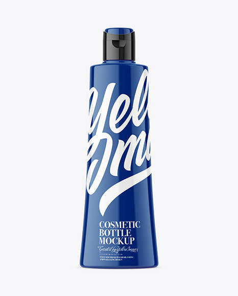 Glossy Cosmetic Bottle Mockup