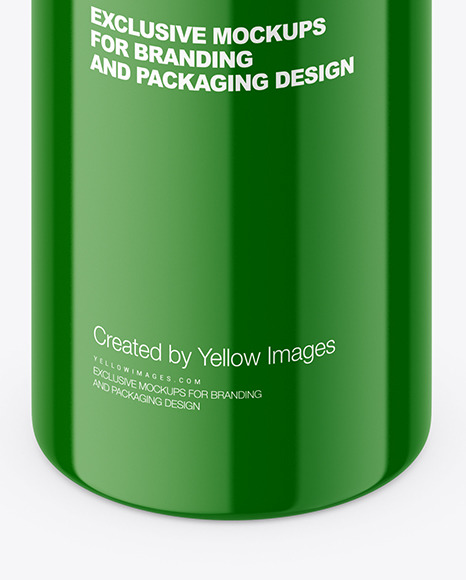 Glossy Plastic Powder Jar Mockup PSD #5