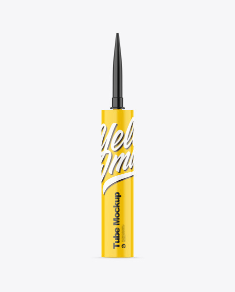 Glossy Sealant Tube Mockup