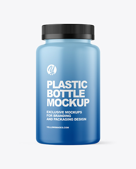 Matte Plastic Bottle Mockup