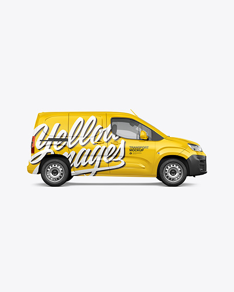 Panel Van Mockup - Side View