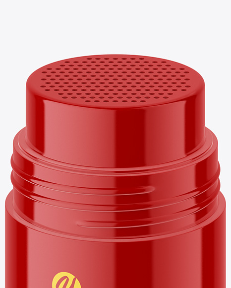 Glossy Plastic Powder Jar Mockup PSD #6