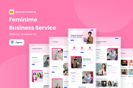 Business Coaching - Feminime Business Service Website Template