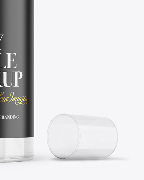 Clear Spray Bottle Mockup bottle 110487