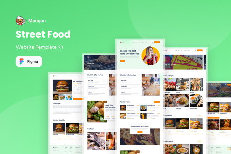 Mangan - Street Food Website template