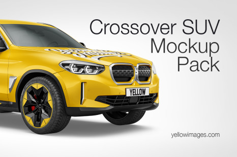 Electric Crossover SUV Mockup Pack