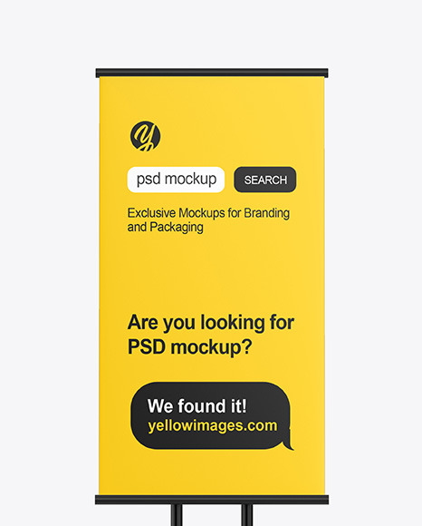 Stand with Poster Mockup PSD #2