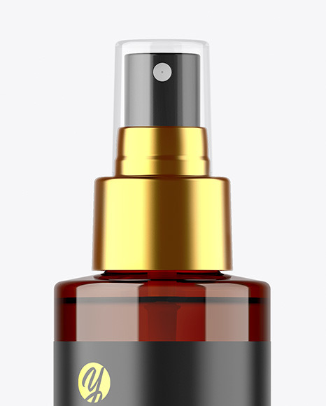 Amber Spray Bottle Mockup bebbles 171204